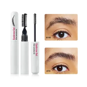 Strong Hold Long Lasting Waterproof Clear sopracciglio Mascara Freeze Styling colla Eye Brow Lamination Gel Private Label con pennello