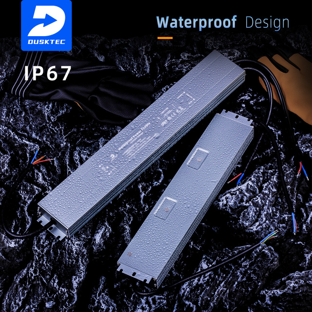 Ultra Thin IP67 300Watt Switching Power Supply 100W Led Driver Australia 24V 200W 12V Led Driver Adjustable