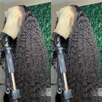 Peluca de Cabello Humano con Ondas Profundas, Peluca Frontal de Encaje sin Pegamento, Ondas de Agua y Rizos, Pelucas sin Pegamento de Alta Calidad, Cabello Humano Pre-Arrancado