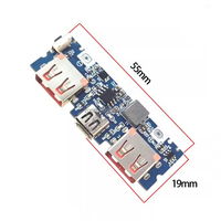 Module de batterie externe à deux ports Micro/Type-C Module de charge à deux ports USB 5V 2.4A 18650