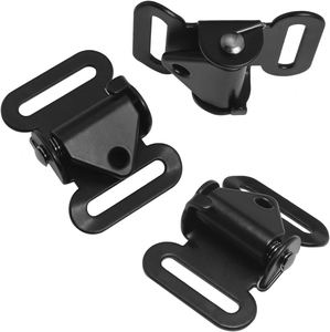 Heavy Duty Strong Black Matte Metal Webbing Strap Luxury Safety Tactical Belt Buckle with Non-slip Quick Tensioning Adjustment - Product Image 3