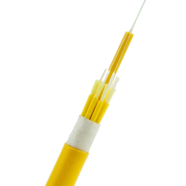 Yellow Jacket GJBFJH 12 Fiber Singlemode Indoor Optical Cable with Multi-unit Structure for Vertical Distribution Frames