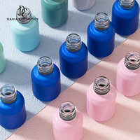 Vente en gros de flacons de vernis à ongles UV bleus vides de 6 ml avec bouchon et pinceau