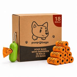 ถุงเก็บอุจจาระสุนัขแบบย่อยสลายได้ ป้องกันการรั่วซึม พร้อมที่จ่ายถุง - Product Image 1