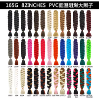 Nouvelle Arrivée 2026 Extensions de Cheveux Tressés Jumbo 165g Synthétiques Yaki Doux Légers Bouclés Afro Longs pour Tressage
