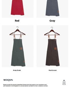เสื้อผ้าทำงานร้านชานมพิมพ์โลโก้ตามสั่งสำหรับผู้หญิง - ผ้ากันเปื้อนผ้าแคนวาสกันน้ำ ผลิตจากผ้าฝ้ายสำหรับงานปาร์ตี้ - Product Image 3