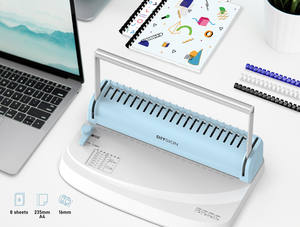 <span class=keywords><strong>A4</strong></span>サイズ21穴櫛バインディングマシン-3-in-1パンチ/バインド/クローズオフィス & クラフト用 - Product Image 2