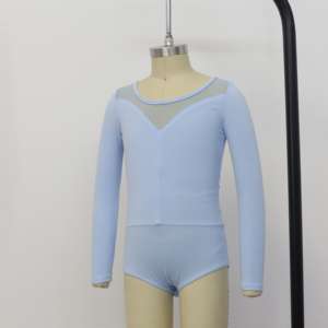 Pakaian dansa latihan balet <span class=keywords><strong>leotard</strong></span> pakaian balet senam profesional pakaian tari anak perempuan dasar katun balet ketat - Product Image 6