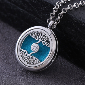 Thời Trang Hương Thơm Dầu Khuếch Tán Cây Cuộc Sống Vòng Cổ Cá Nhân Không Gỉ Vòng Rỗng Nước Hoa Mề Đay Quyến Rũ Cho Tự Làm Đồ Trang Sức - Product Image 6