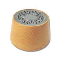 Cadeau promotionnel Haut-parleur en bois de style rétro Petit haut-parleur sans fil stéréo portable en bambou écologique pour la maison et le bureau en plein air