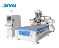 Routeur CNC 3 axes haute précision JIYU CH1-V9 avec moteur pour la production d'armoires et de portes, table de chargement/déchargement en option