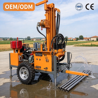 Machine de forage de puits d'eau portable 300M la plus vendue, équipement de forage de puits d'eau, machine de forage de trous d'eau CE ISO9001