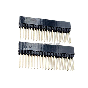 Buy 2.54MM 2x20 Pin Female Double Row Straight Long Header Strip At