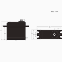 Servomoteur analogique haute performance Power HD 1501mg 60g à couple élevé, engrenages entièrement métalliques, 17kg, pour bras robotique, voiture RC, véhicule tout-terrain Bigfoot, avion, jouet