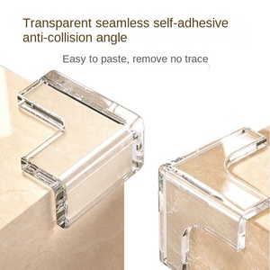 Protections d'angle de table en plastique transparent en forme de L, protège-bords pour la sécurité, protection anti-collision - Product Image 3
