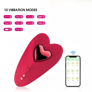Donne mutandine vibranti indossabili in fabbrica con vibratore mutandine a forma di <span class=keywords><strong>battito</strong></span> <span class=keywords><strong>cardiaco</strong></span> a distanza - Product Image 3