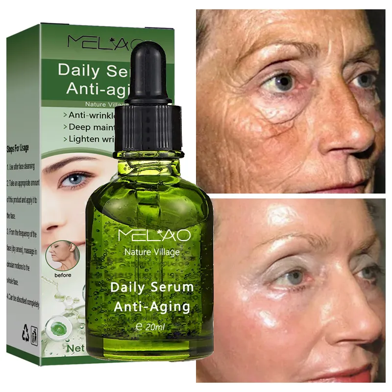 Daily Serum Anti Aging Anti Wrinkle Firming Skin Deep Maintenance Lighten Wrinkles Private Label Nature Village Anti Aging Serum