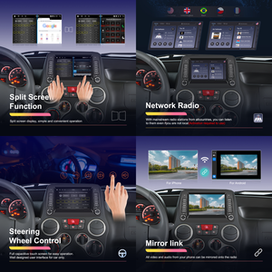 Hikity pour <span class=keywords><strong>Fiat</strong></span> <span class=keywords><strong>Panda</strong></span> 2002-2012 7 ''Android Car Radio Stereo 2 + 64G Wireless Carplay/Android Auto/<span class=keywords><strong>GPS</strong></span>/WiFi Car Audio Wholesale - Product Image 3