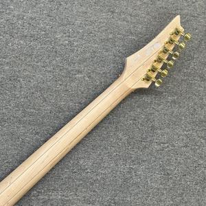 Minyu OEM 7V Guitar Điện Với Cơ Thể Màu Hồng Vàng Cầu S-S Xe Bán Tải Phong Cổ Tùy Chỉnh Mun Fingerboard Nhanh Chóng Tàu - Product Image 4