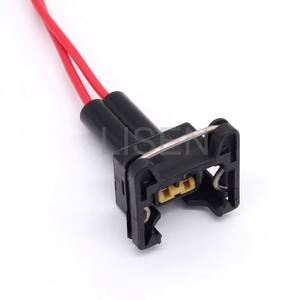 ชุดสายไฟพร้อมขั้วต่อปลั๊กไฟฟ้าแบบตัวเมียขนาดเล็ก <span class=keywords><strong>2</strong></span> ขา รุ่น 85202-1 ยี่ห้อ TE Connectivity สำหรับติดตั้งในรถยนต์ - Product Image 2