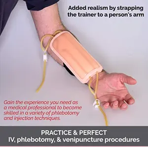 Venipuncture cẳng tay phlebotomy thực hành Kit Tiêm bắp đào tạo cánh tay IV tiêm Pad