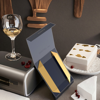 Boîte cadeau en papier rigide recyclable de luxe en gros, fermeture magnétique, taille et couleur personnalisées, impression offset CMJN pour chocolat et sucre
