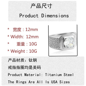 Women's Titanium Steel <b>Ring</b> With Green Gemstone And <b>Diamond</b> Accents Geometric Design Everyday Wear 210168 - Product Image 2