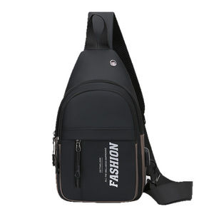 Men's Crossbody Bag Fashionable Chest Bag Multi-functional Single Shoulder Bag For Everyday Use Gray Black Blue Green - Product Image 5