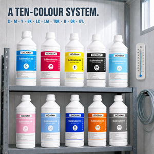 Tinta de Sublimación de 10 Colores, 1000 ml, Industrial, para Cabezales de Impresión Epson S3200, Kyocera, Ricoh, Konica, StarFire, Panasonic, Venta al por Mayor - Product Image 1