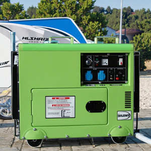 เครื่องกำเนิดไฟฟ้าดีเซลแบบพกพาแบบเปิดเงียบ 6kw 8kw 10kw สตาร์ทอัตโนมัติ ATS 480v 110V 220V 380V 50/60Hz - Product Image 1