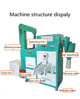 Décortiqueuse de riz commercial pour riz brun et blanc, machine à décortiquer le paddy, moulin à riz pour le traitement du riz