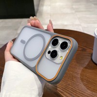 Étui de téléphone magnétique pour iPhone 18 Pro Max, coque antichoc en PC et TPU, couleur personnalisée, finition mate anti-chute de qualité supérieure