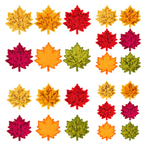 Patchs thermocollants en forme de feuille d'érable colorés et scintillants pour l'automne, décoration de Thanksgiving, appliques DIY pour vêtements et chapeaux - Product Image 4