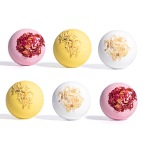 Coffret cadeau pour femmes 6 bombes de bain 100% ingrédients naturels pour bain moussant bombes effervescentes