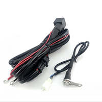 Faisceau de câblage pour phare LED de moto haute vitesse, avec interrupteur double phare, câble de relais, unité électronique 12V et clignotants