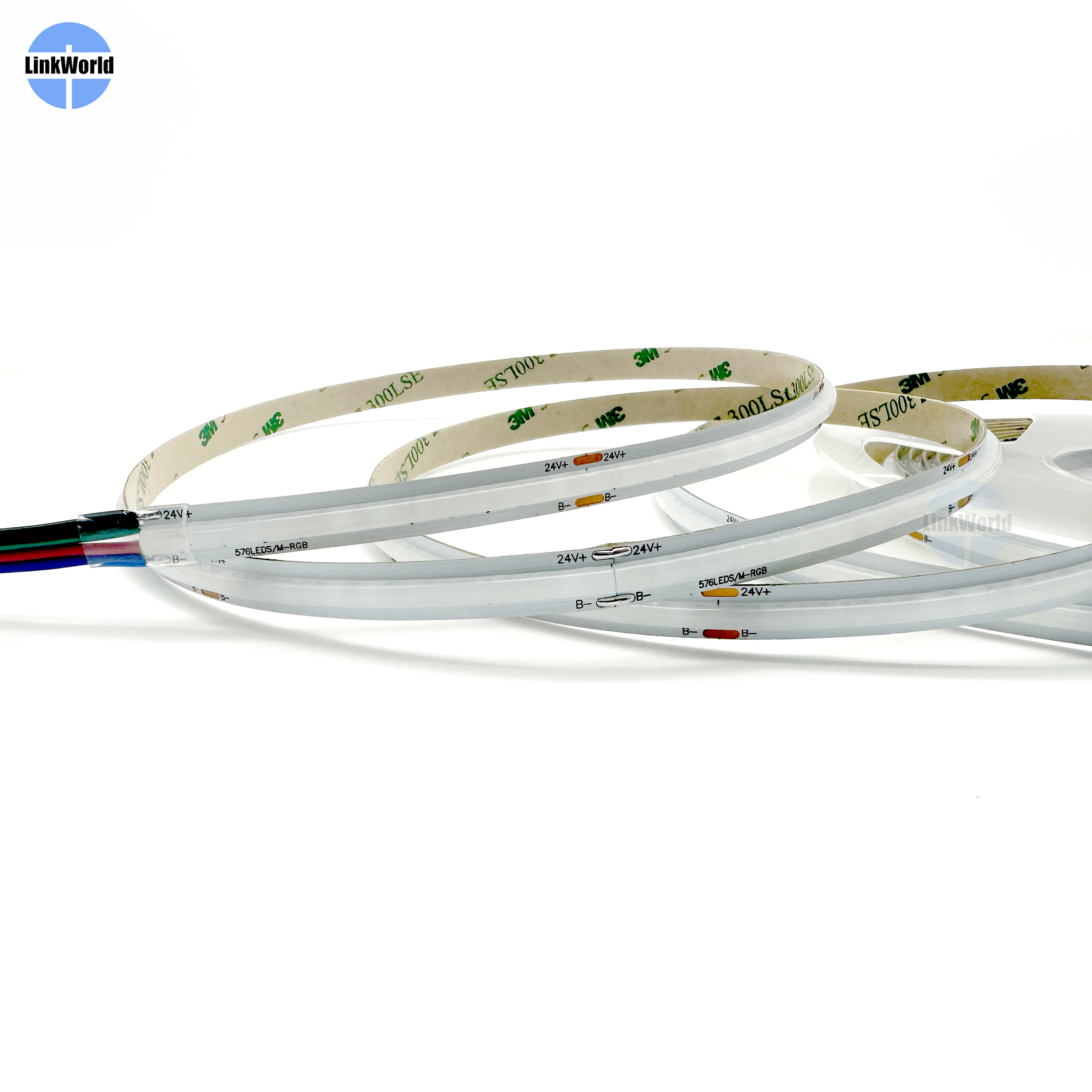 12V 24V 8mm RGB COB Led Strip Light Ultra Thin 576Leds/m High Density Flexible Outdoor Home Decor Smart RGB COB Led Strip