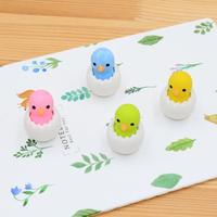 Borrador Creativo con Forma de Huevo de Gallina, Material Escolar para Estudiantes