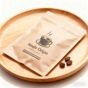 MOQ rendah kertas Kraft dapat ditutup kembali segel panas 3 sisi segel <span class=keywords><strong>Sachet</strong></span> kemasan kecil kustom kantong Mylar Kosmetik sampel kantung teh - Product Image 1