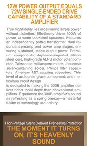 <span class=keywords><strong>Amplificador</strong></span> <span class=keywords><strong>de</strong></span> Tubos Hi-Fi Serie Veteran Pure Classic 300B con Cubierta Protectora para Tubos, para Entretenimiento en el Hogar - Product Image 5