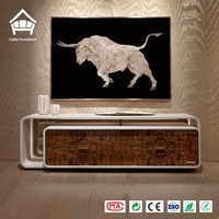 Ensemble de canapés de luxe pour salon 1+2+3, canapé en bois, meubles en cuir crème avec table basse en marbre, personnalisation complète pour toute la maison