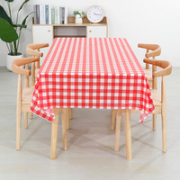Nappe jetable à carreaux, épaisse, imperméable, pour fête d'anniversaire, nappe rectangulaire 137*274cm
