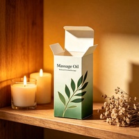Boîte d'emballage d'huile de massage personnalisée de luxe, boîte en papier de qualité supérieure pour flacons d'huile de massage de 50 ml/100 ml