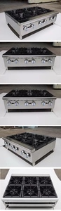 Equipo de Cocina Comercial de Buena Calidad, Estufa de Gas de 6 Quemadores para Restaurante - Product Image 4