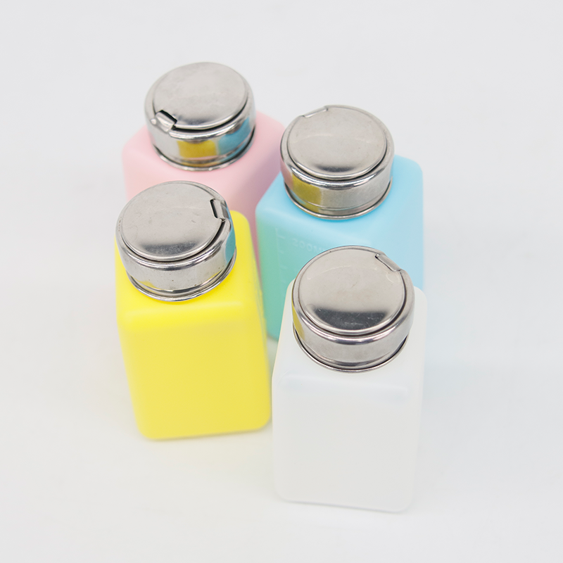 MSV Zeeppompje/dispenser - Industrial - metaal - pastel blauw - 7.5 x