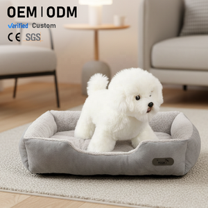 Venta Directa de Fábrica, Cama Cuadrada de Tela para Perros y Gatos, Cálida para las Cuatro Estaciones, Suministros para Mascotas - Product Image 1