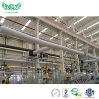 Flexible Résistance à la déchirure Anti-corrosion CVC dispersion d'air utilisation Tissu Conduit d'air