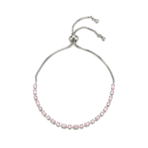 2026 New Arrival Eco-friendly Square and Elongated Zircon Brass Chain Gold <strong>Bracelet</strong> with Adjustable <strong>Drawstring</strong> for Woman Jewelry - Product Image 4