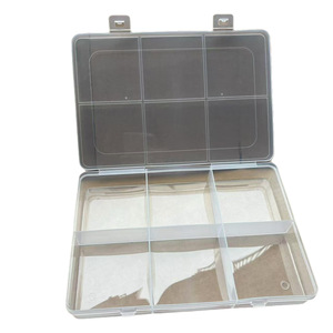 Organisateur de perles extra large à 6 compartiments, boîte de rangement de bureau 26x17,5 cm avec couvercle pour la fabrication de bijoux - Product Image 5