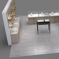 Comptoirs de présentation de bijoux modernes avec éclairage LED pour les magasins de détail afin d'exhiber élégamment des bijoux raffinés