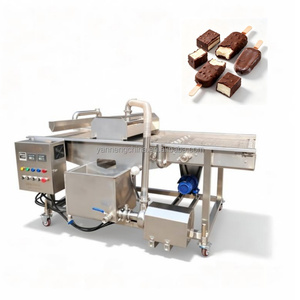 Ligne de production multifonctionnelle de fraises lyophilisées pour la fonte et l'enrobage au chocolat, machine à tempérer et enrober le chocolat pour la vente - Product Image 1